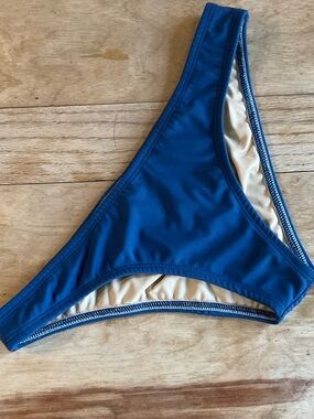 Beautiful Blue Morena, Low Rise, Classic Cheekini Bikini Handmade in Costa Rica